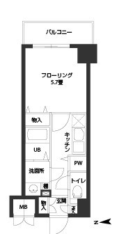 ルクレ難波 間取り