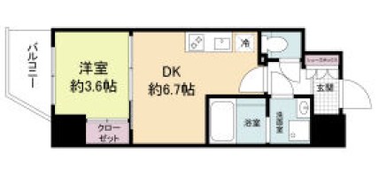 アプリーレ松屋町 間取り