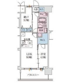 スプランディッド梅田グランノース 間取り