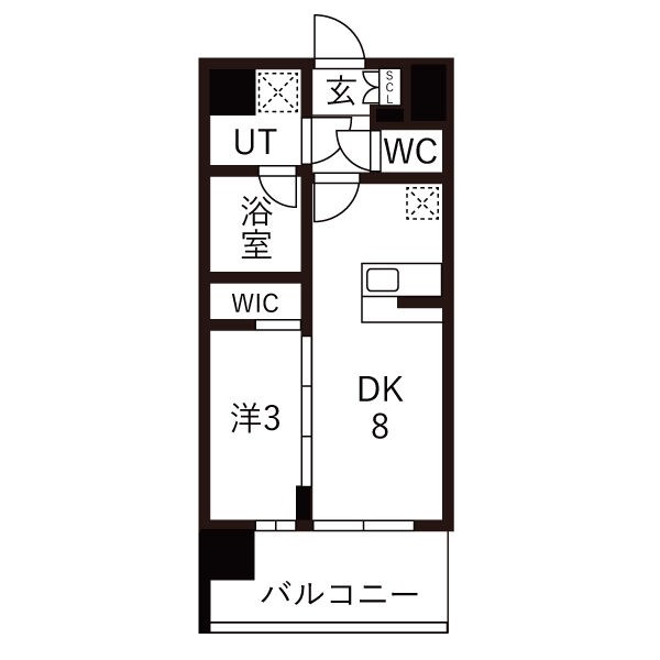 エスリードレジデンス玉造ザ・イースト　 間取り