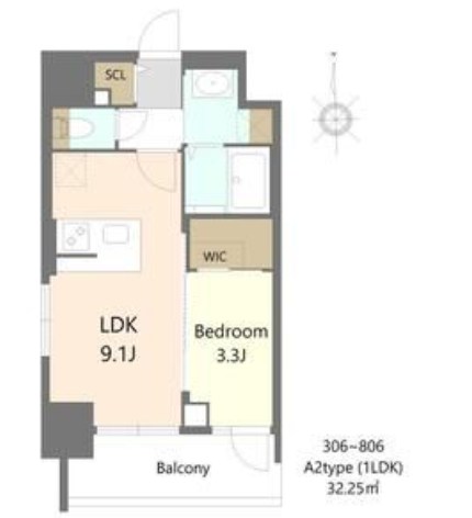 S-RESIDENCE松屋町asence 間取り