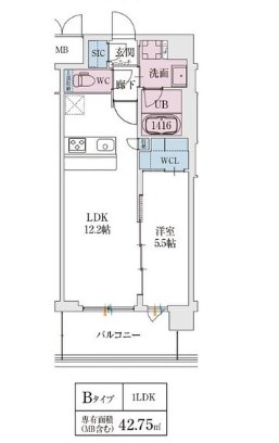スプランディッド天王寺SOUTH 間取り