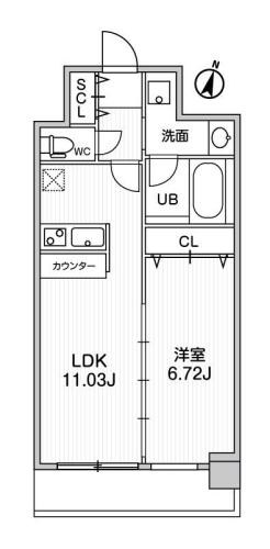 LaDouceur天満 間取り