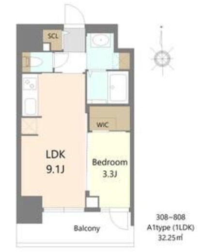 S-RESIDENCE松屋町asence 間取り