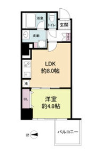 RISING　Maison　本町橋 間取り