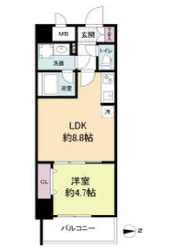 RISING　Maison　本町橋 間取り
