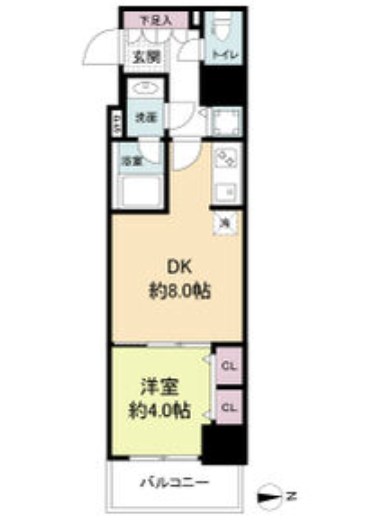 RISING　Maison　本町橋 間取り