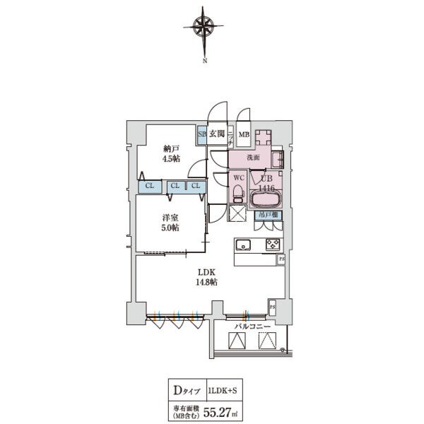 スプランディッド上本町WEST 間取り
