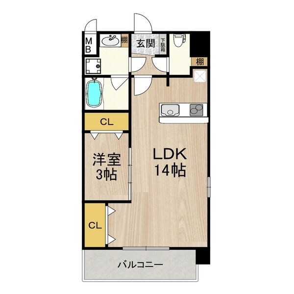 スプランディッド難波SOUTH 間取り