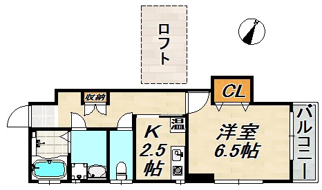 アグローリ駒ヶ林 間取り図