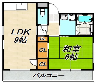 コンフォート名谷Ⅲ 間取り図