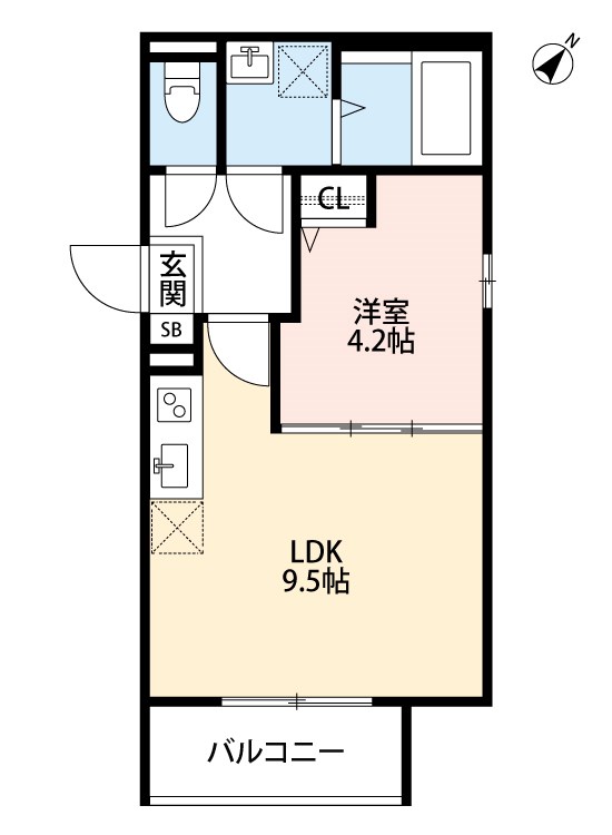 久保町アパートメント 間取り図