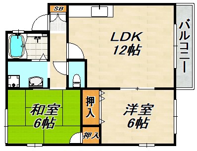 ベルドミールＡ棟 間取り図