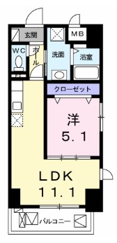 クラシェス新長田 間取り図