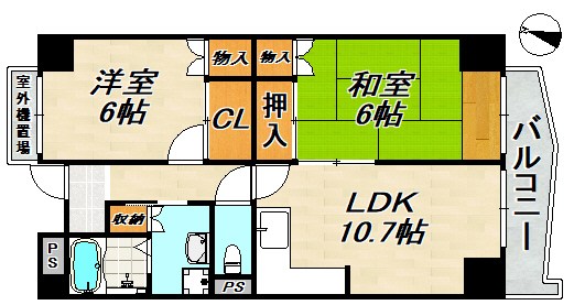 ガーデンコート楠ヶ丘 間取り図