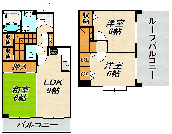 エクラシア鷹取駅前 間取り図