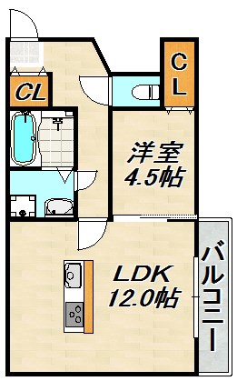 ブロンデ関守 間取り図