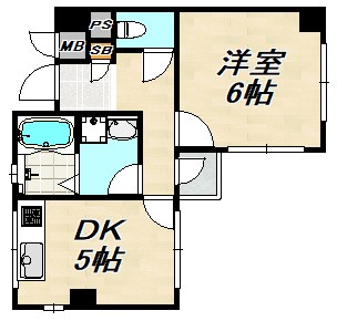 アーバンコモード新長田 間取り