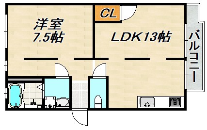 エード白川 間取り図