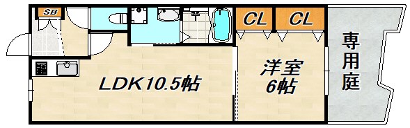 ロータスコート長田 間取り図