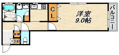 グランメール駒ヶ林 間取り図