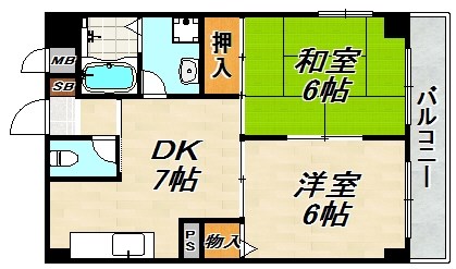 アエリエ上池田 間取り図
