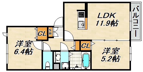 ファミーユコート 間取り図