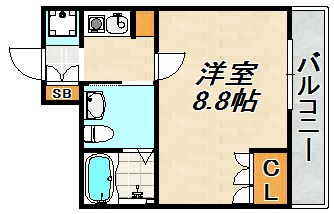 BELLTREE板宿SOUTH 間取り図