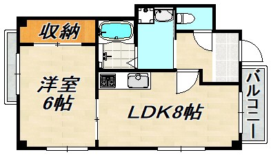 ベージュ野田 間取り図