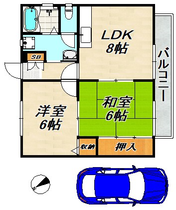 堀切スカイハイツ 間取り図