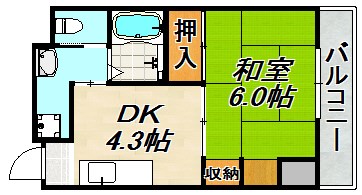エフアール板宿 間取り図