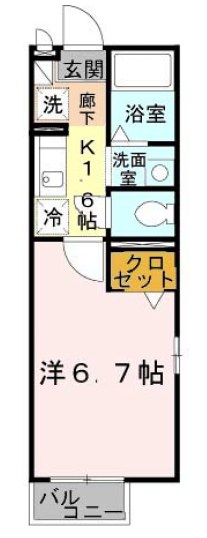 セジュール西代Ⅰ Ａ 間取り