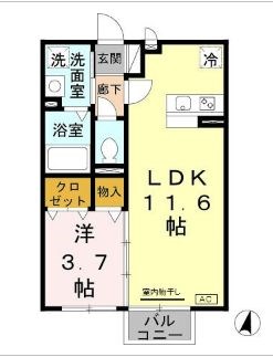 プティ・リヴィエール 間取り図