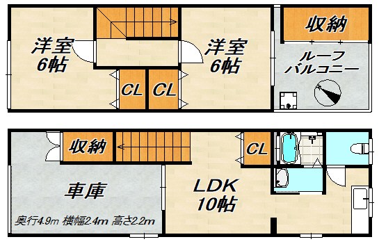 蓮宮通4丁目戸建住宅 間取り