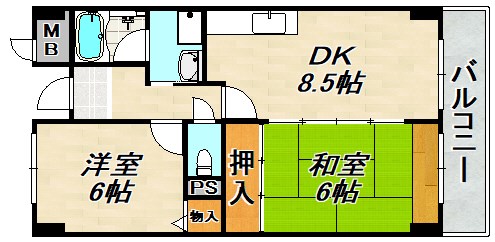 ミモザの館 間取り図