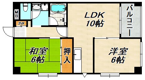 ハピネス東須磨 間取り