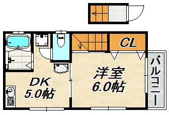 ミントハイツⅠ 間取り図