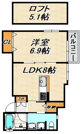 セイントエスペランサ月見山 間取り図
