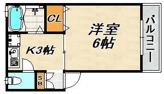セントマルク若松 間取り図