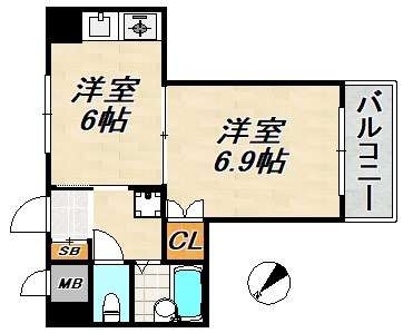 フォールヴィラ板宿 間取り図
