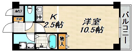 フルール須磨 間取り図