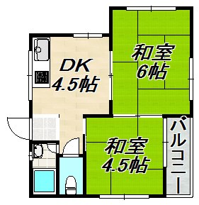 片山マンション 間取り図