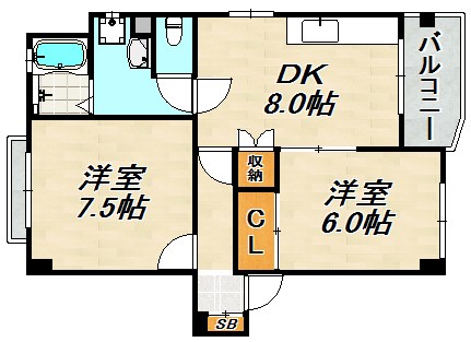 アークス東須磨 間取り図