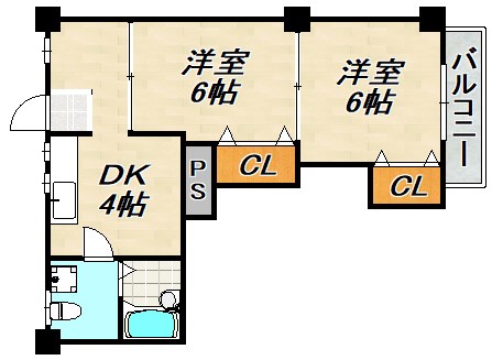 東須磨グリーンハイツ 間取り図
