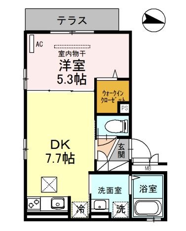 ディアコート須磨 間取り図