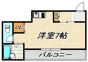 シャルマンフジ須磨壱番館 間取り図
