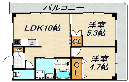 セイシェル長田山手 間取り図