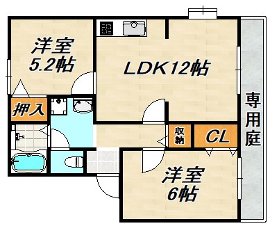 フレグランス南落合Ⅰ 間取り図