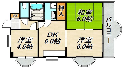 サンハイム神戸 間取り図
