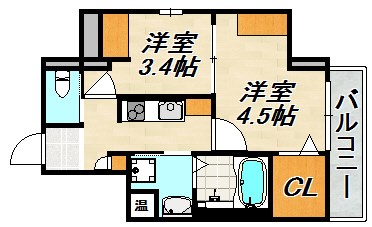 エヌエムスワサントアン 間取り図